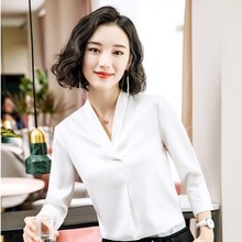 Novelty White 2019 Spring Summer Blouses & Shirts Fashion Casual Half Sleeve Blouse Ladies Office OL Styles Female Tops Clothes 2024 - buy cheap