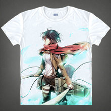 Camiseta de Attack on Titan para mujer, remera de Levi Rivaille, camisetas coloridas con estampado de Anime para mujer, playera de Anime a la moda 2024 - compra barato