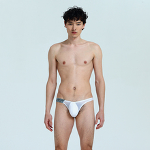 Men's low-waist half U-convex sexy triangular quick-drying breathable seamless underwear 001BK 2024 - buy cheap