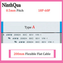 100pcs 200mm Length 0.5mm Pitch Type A Isotropy FFC FPC Flexible Flat Cable 18P 20P 22P 24P 26P 28P 30P 32P 34P 36P 40P 50P 60P 2024 - buy cheap