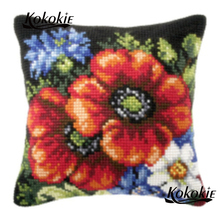 handmade Cross stitch For handicraft embroidery Needlework kits 3d embroidered mats knitting needles kit flowers fabric cushion 2024 - buy cheap