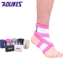 Aolikes-suporte de tornozelo para homens e mulheres, protetor esportivo de compressão, faixa elástica de tornozelo, 70 cm, profissional 2024 - compre barato