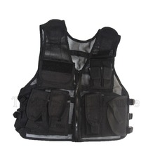 Chaleco de malla ajustable para hombre, chaleco táctico de entrenamiento de combate, ligero, ejército, Airsoft, caza al aire libre, Paintball, pesca, Molle 2024 - compra barato