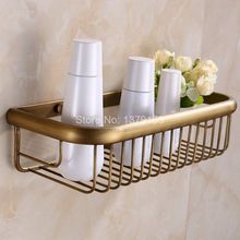 11.8" ( 300mm ) Vintage Retro Antique Brass Wall Mounted Bathroom Accessory Bath Soap / Sponge Shower Storage Basket aba030 2024 - buy cheap