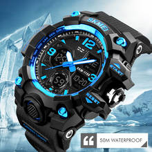 SKMEI Brand Men's Sport Watches S Shock Men Stopwatch Digital Watch Dual Time Display Wristwatch Waterproof Clock Relojes Hombre 2024 - buy cheap