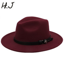 Sombrero de fieltro de lana para mujer, tocado para hombre, Jazz, iglesia, el padrino, talla 56-58CM 2024 - compra barato