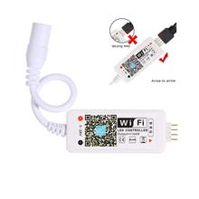 Mando a distancia LED con WiFi, Control por voz compatible con Alexa/Google Home, para tira de luces LED RGB 5050/3528, cambio/atenuador/temporizador/Sou 2024 - compra barato