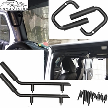 Black Front & Rear Grab Bar Grab Handle Kit For Jeep Wrangler JK 2DR/4DR Sahara Sport Rubicon X & Unlimited 4 door Grab Handle 2024 - buy cheap