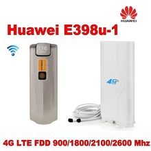 Huawei E398u-1 4g lte banda larga móvel dongle 100mbps + interno novo 4g lte mimo ts9 antena 49dbi para huawei e398 2024 - compre barato