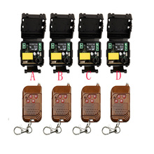 Mini receptor e transmissor, sistema de controle remoto sem fio, ac 220v, 1 canais, 10a, receptor + transmissor 315/433 mhz, persianas para portas de garagem