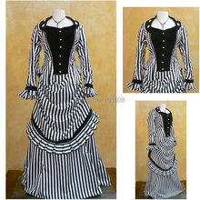 Vitoriana Corset Gothic / guerra Civil Southern Belle vestido de baile vestido de Halloween eua 4 - 16 R-358 2024 - compre barato