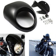 Motorcycle accessories New Black Head Light Fairing Mask Front Visor For Sportster FX XL Dyna Cafe Racer Visor 2024 - buy cheap