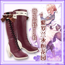 Violet Evergarden Cosplay Shoes Violet Evergarden Boots Custom Made Size Anime Manga 2024 - buy cheap