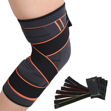 Men Nylon Sports Knee Pads Pressurize Bandage Straps Knee Support Women Outdoor Running Volleyball Cycling Fitness Products 2024 - buy cheap