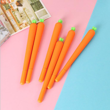 Caneta de gel de cenoura fofa g015, canetas de tinta preta de 0.5mm, presente para crianças, material de escritório e escola g015 2024 - compre barato
