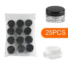 25Pcs Portable 3g Empty Plastic Sample Containers BB Cream Eyeshadow Jars Cases hot sale 2024 - buy cheap