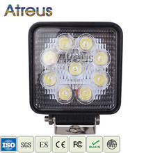 Atreus 4Inch 27W Square Car LED Work Light 12V Spot DRL Lamp For 4x4 Offroad ATV Truck Tractor 4WD Fog Lights car accessories 2024 - buy cheap