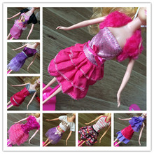 Free Shipping,2016 new 10sets Fashion Beautiful clothes doll dress for barbie doll,doll accessories for barbie,girls gfts 2024 - buy cheap