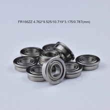 FR166 FR166ZZ 4.762*9.525*10.719*3.175*0.787(mm) 10pieces Flange bearings FR166 F R166ZZ chrome steel bearing 2024 - buy cheap