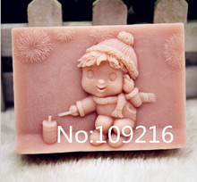 Новый товар! 1 шт., форма для мыла ручной работы из пищевого силикона для мальчиков (zx233) 2024 - купить недорого
