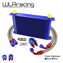 WLR - UNIVERSAL 13ROWS OIL COOLER KIT + OIL FILTER SANDWICH ADAPTER+ STAINLESS STEEL BRAIDED OIL HOSE WITH PQY STICKER+BOX 2024 - buy cheap