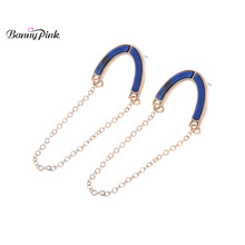 Banny Pink Elegant Synthetic Stone Pendant Studs Earrings For Women Gift Chunky Long  Metal Post Earring Pendiente Wholesale 2024 - buy cheap