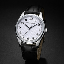 Relógio de pulso masculino com pulseira de couro, relógio esportivo à prova d'água fashion de quartzo, dropshipping, 2020 2024 - compre barato