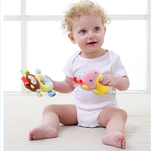 JJOVCE Mini Baby Toys Plush Infant Development Soft Animal Handbells Rattle Interactive Playing Newborn Toy Gift Baby 0-12 Month 2024 - buy cheap