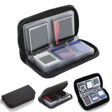 Bolsa de armazenamento para cartão de memória, preto, 22 sdhc, mmc, cf, micro sd, com zíper, protetor, suporte, carteira, 1 peça 2024 - compre barato