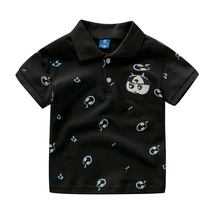 Little Boy Children's Clothing Turn-down T-shirt Boys'printed Short Sleeves Summer 2019 New  Sportswear fashion size 90 -110 130 2024 - buy cheap