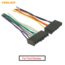 FEELDO 1Pair Car CD/DVD Audio Stereo Wiring Harness Adapter Plug for Ford Mondeo Mustang Radio Wire Cable #AM3447 2024 - buy cheap