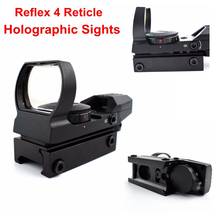 Optics Rifle Hunting Scope 4 Reticle Holographic Sight Tactical Reflex Sight Red Dot 20mm/11mm Rail Red Green Dot Sight 2024 - buy cheap