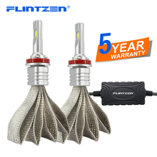 Flintzen-farol automotivo de led, 2 peças, fita de cobre, refrigeração, h4, h1, h11, h7, 9006/hb4, 9005/hb3, farol dianteiro 2024 - compre barato