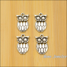 20 pcs Vintage zinc alloy charms owl pendant DIY Bracelet Necklace metal jewelry accessories Making 02 2024 - buy cheap