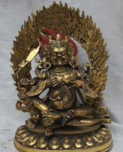 song voge gem S1720 9" Tibet Tibetan Buddhism Bronze Gold Vajrapani ( Chana Dorje ) Buddha Statue 2024 - buy cheap