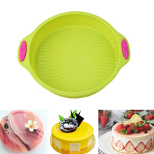1PC 9 Inch DlY Round Shape 3D Silicone Cake Mold Baking Tools Bakeware Maker Mold Tray Baking High Quality 2024 - buy cheap