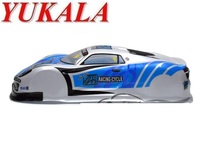 YUKALA  NO:079blue 1/10 RC parts PVC painted body shell for 1/10 RC racing car(size: 430*185mm wheel base 260mm) 2024 - buy cheap