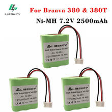 High Quality 3PCS 7.2Volt New 2.5Ah 2500mAh Ni-MH 7.2V Rechargeable Battery for iRobot Roomba Braava 380 380T 2024 - buy cheap