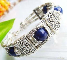 Tibet silver Lapis Lazuli Jewelry bracelet 2024 - buy cheap