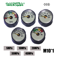 New Paintball Acessorios PCP Air Gun Airsoft Mini Gauge Manometer 5MPa  10MPa  20MPa  30MPa  40MPa  M10*1 2024 - buy cheap