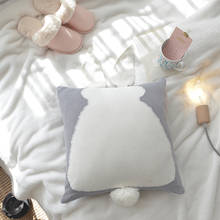 High Quality Cushion Handmade Cute Candy Stereo Rabbit Sofa Cushion Decoration Ball Pillow for Children 45x45cm with Core 2024 - buy cheap