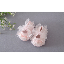 SALE!!! Newborn Baby Girl Shoes Infant Fabric Lace Baby Booties Girls Cotton Floral Soft Sole Baby First Walkers Toddler Shoes 2024 - buy cheap