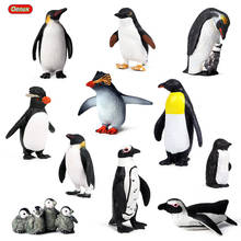 Oenux милые фигурки животных из мультфильма «Южное полюс», модель пингвинов, фигурки маленьких пингвинов, Коллекция ПВХ, детские игрушки в подарок 2024 - купить недорого