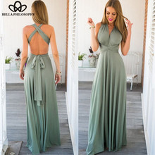 Bella Philosophy Sexy Bohemia Long Dress Formal Multi Wrap Convertible Maxi Dresses Backless Hollow Out Party Bandage dress XL 2024 - buy cheap