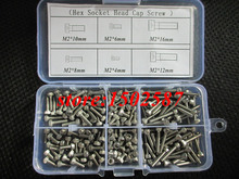 180pcs/lot M2 Cap Screw DIN912 Hex Socket Head Cap Screw Accessories Kits M2X4/6/8/10/12/16mm Bolt A2-70 Stainless Steel SUS304 2024 - buy cheap