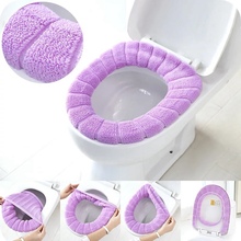 Elastic Thick Toilet Seat Cover Washable WC Toilet Cover Bathroom Accessories Universal Toilet Mat 2024 - buy cheap