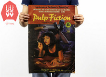 Póster de Pulp Fiction de 51x35cm, pegatina de pared, carta de estructura modificada, póster de papel Kraft 2024 - compra barato