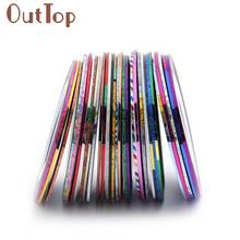 30PCS Colorful Nail Rolls Striping Tape DIY 3D Nail Art Tips Decoration Nail Stickers Levert Dropship mar10 2024 - buy cheap