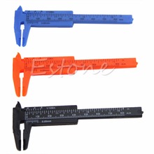 New 1Pc Mini Plastic Ruler Sliding 80mm Vernier Caliper Gauge Measure Tools 2024 - buy cheap