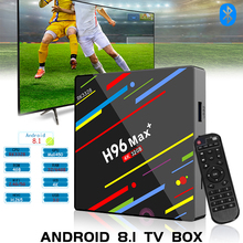 H96 max mais smart tv caixa android 8.1 4gb 64gb 32gb hd 4k 5g duplo wifi bluetooth rede inteligente media player bt4.0 conjunto caixa superior 2024 - compre barato